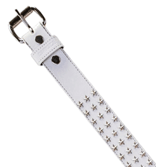 WHITE WITH STAR STUDS